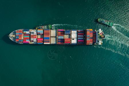 进出口或运输航业务物流贸易港口和海运货物到港口国际运输行业码头